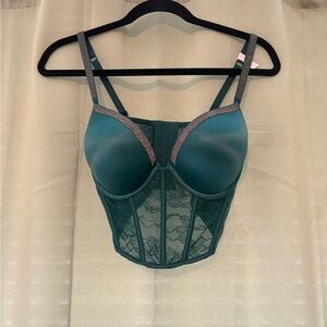 Victoria's Secret Teal Lace Bustier